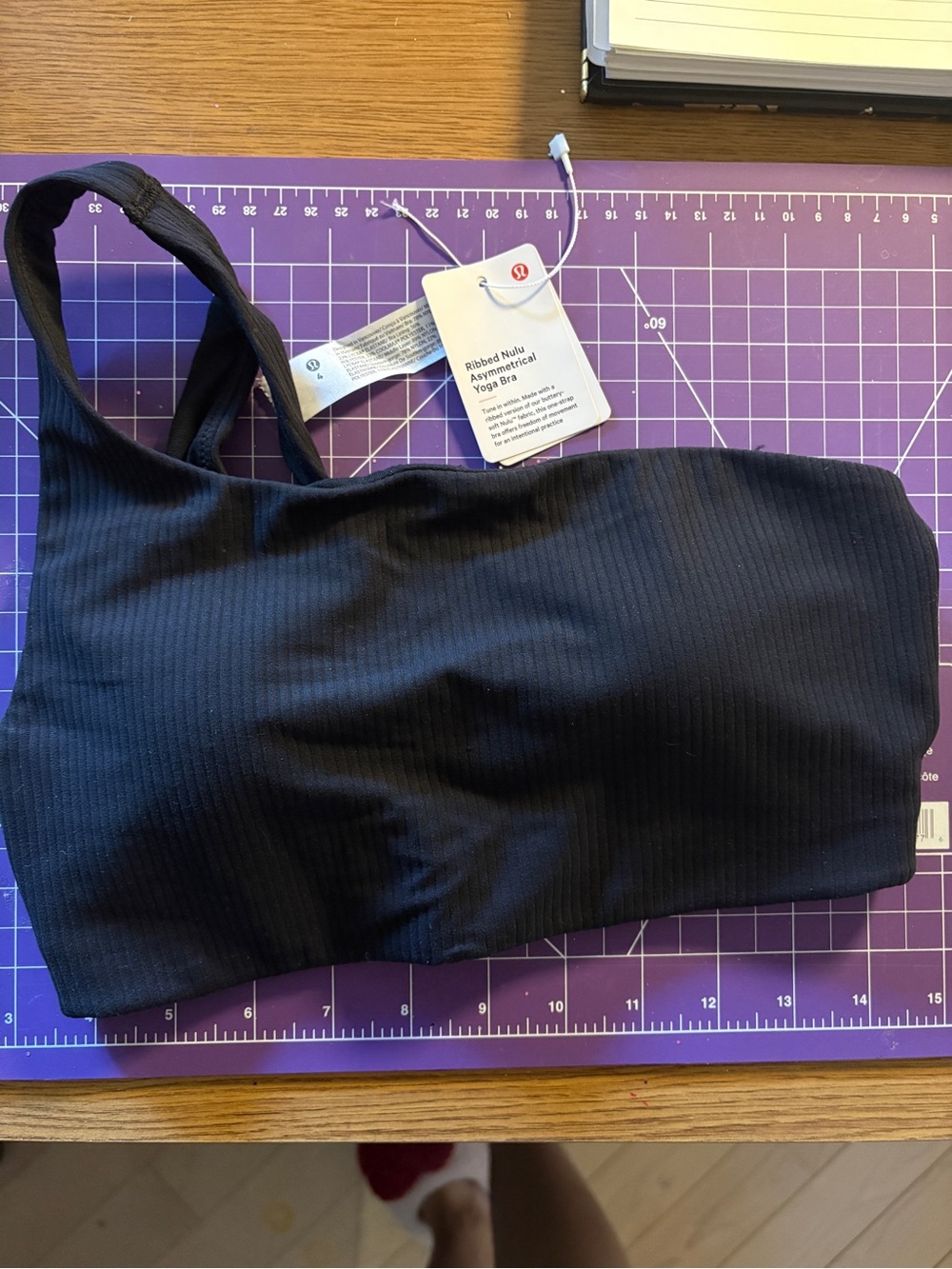 New ribbed Lulu Lemon Nulu Bra in black